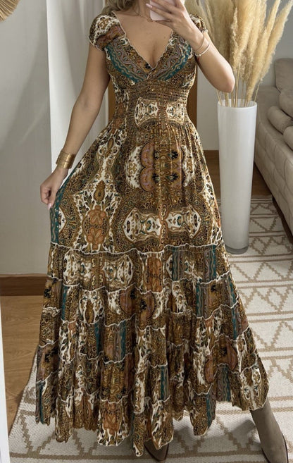 Celestial Silk Dress - Bohèmea Butik
