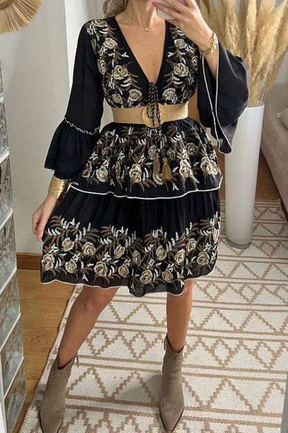 Floral Mini Dress - Bohèmea Butik