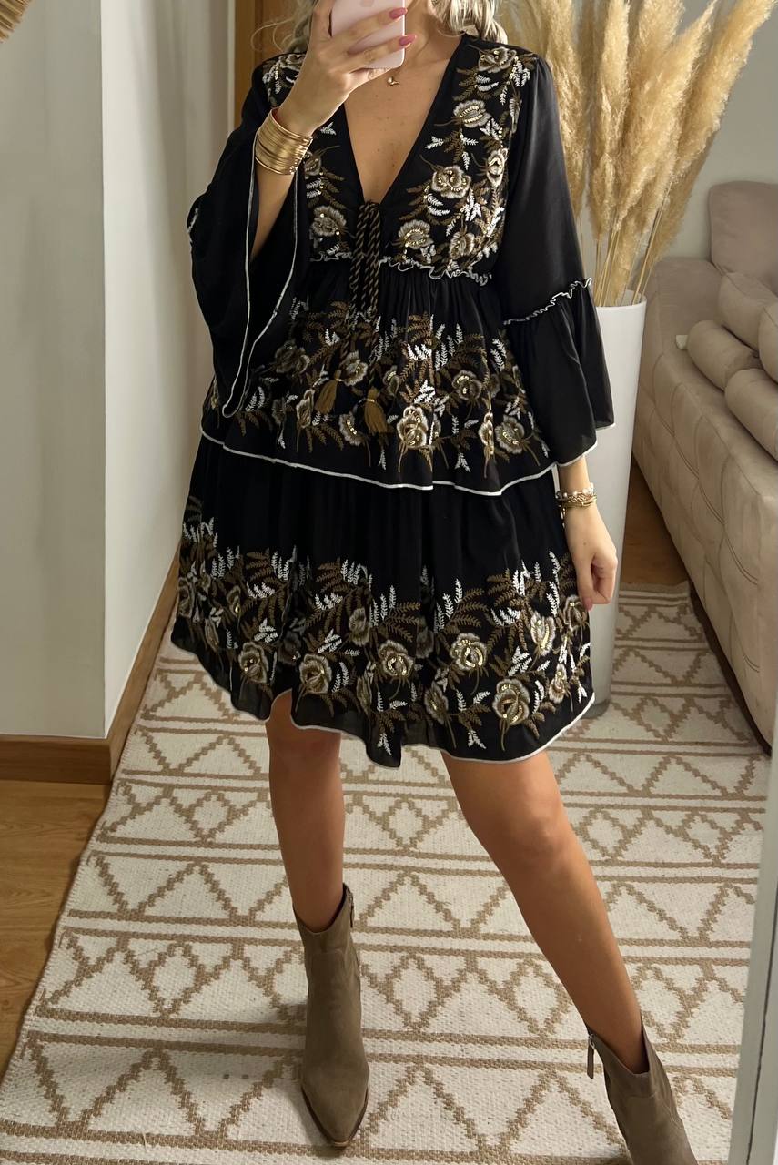 Floral Mini Dress - Bohèmea Butik