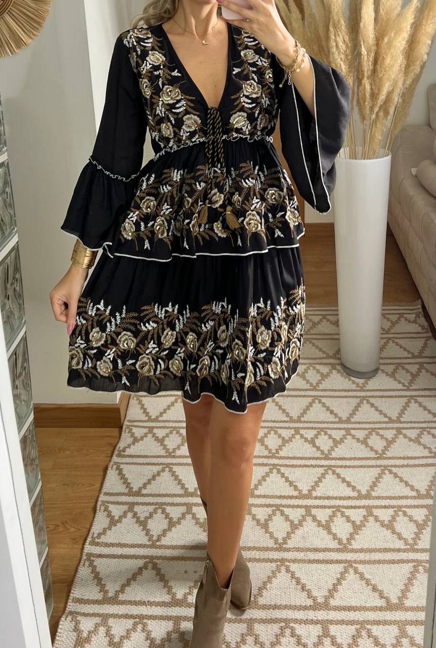 Floral Mini Dress - Bohèmea Butik