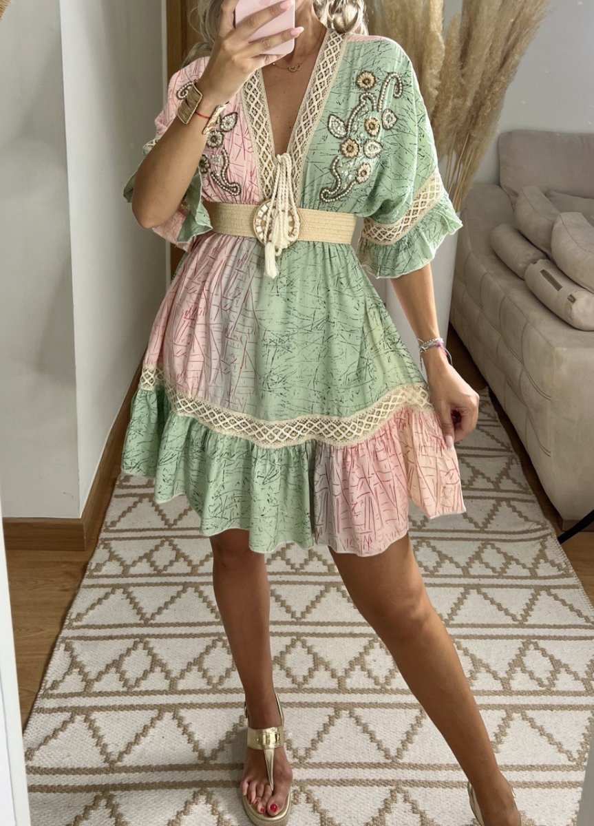 Portu Mini Dress - Bohèmea Butik