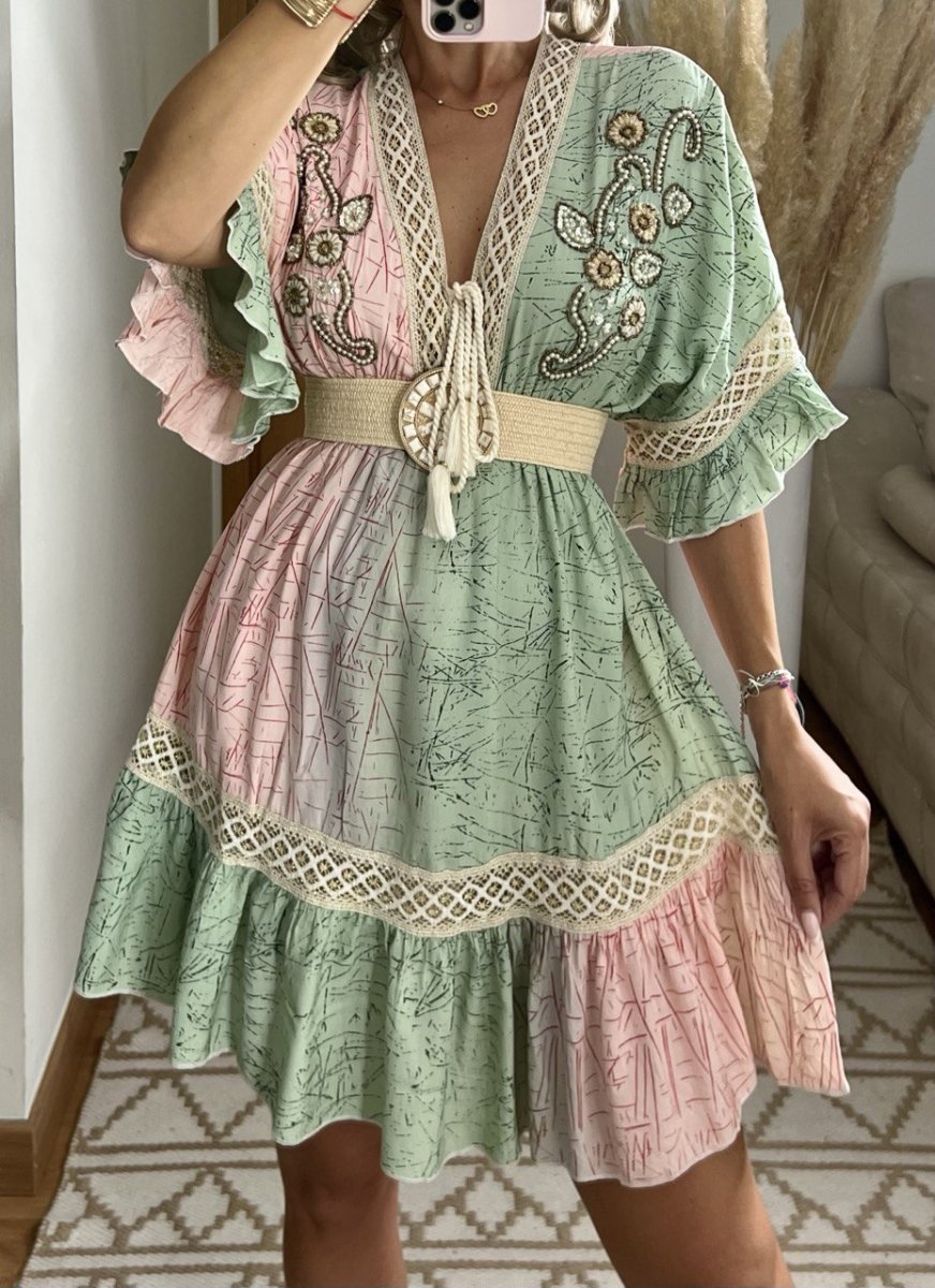 Portu Mini Dress - Bohèmea Butik