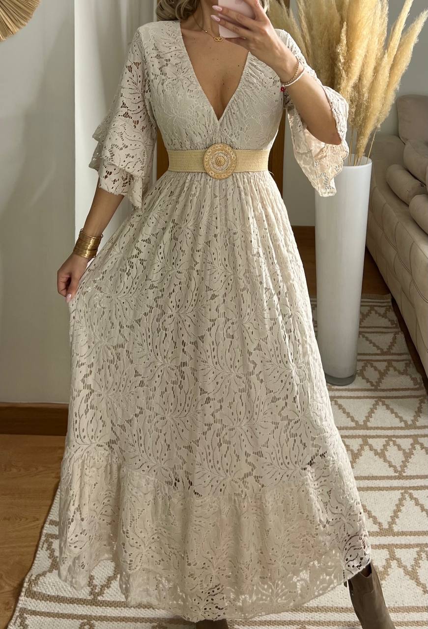 Ethereal Lace Gown - Bohèmea Butik