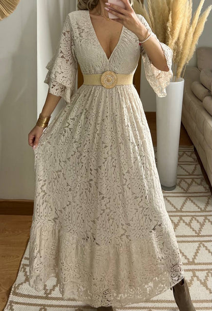 Ethereal Lace Gown - Bohèmea Butik