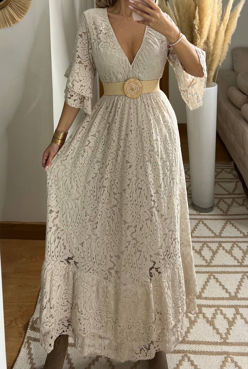 Ethereal Lace Gown - Bohèmea Butik
