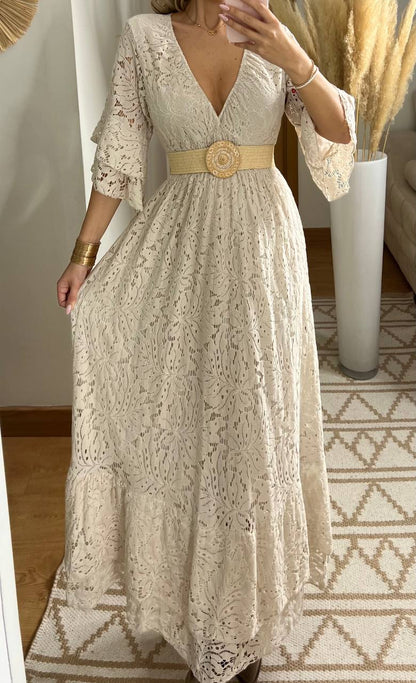 Ethereal Lace Gown - Bohèmea Butik