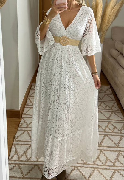 Ethereal Lace Gown - Bohèmea Butik