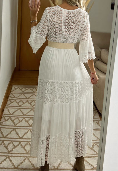Boho Maxi Lace Dress - Bohèmea Butik
