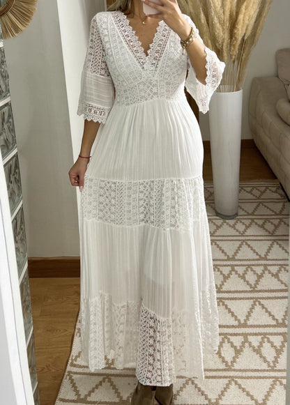 Boho Maxi Lace Dress - Bohèmea Butik
