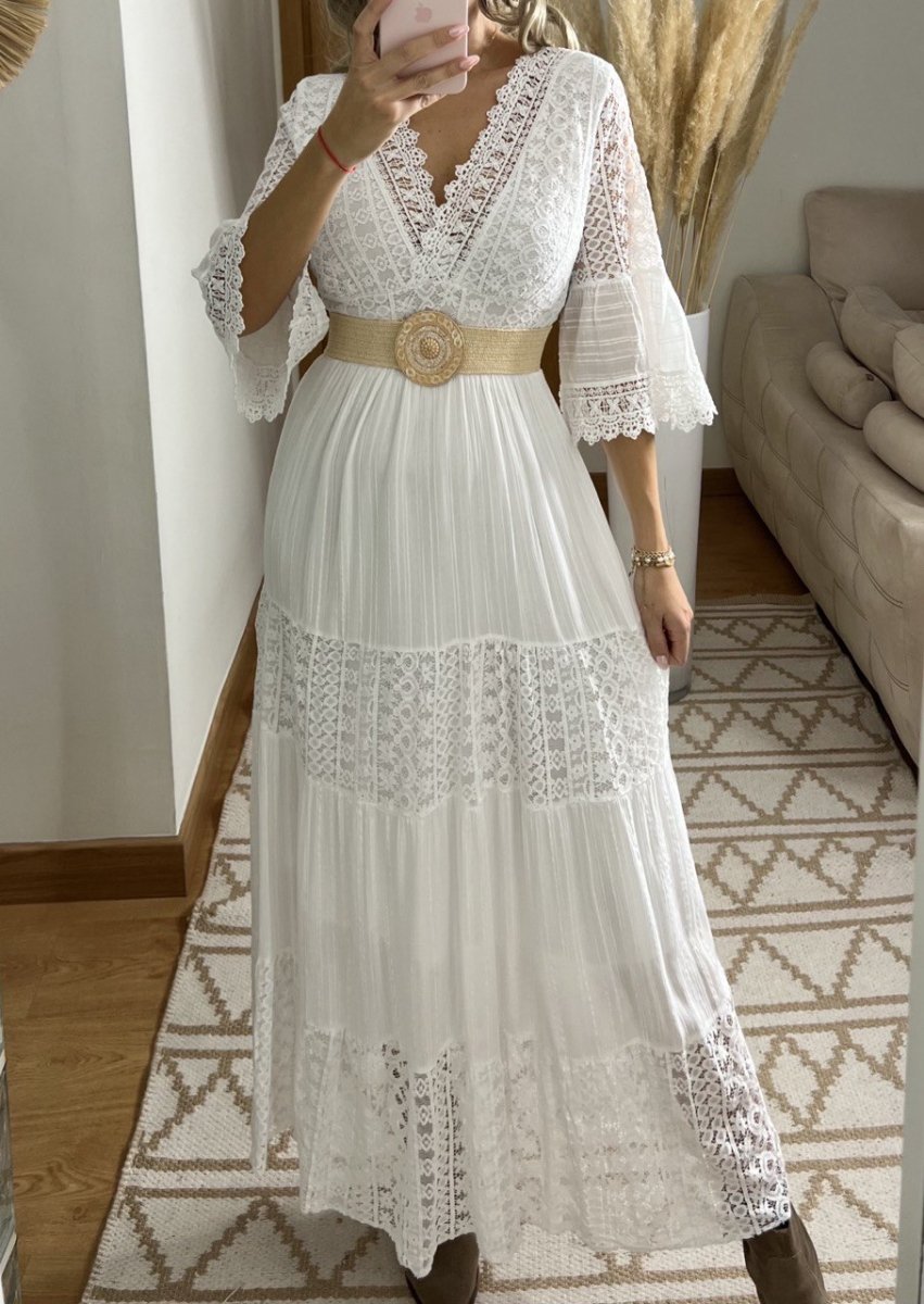 Boho Maxi Lace Dress - Bohèmea Butik