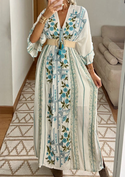 Floral Moon Maxi Dress - Bohèmea Butik