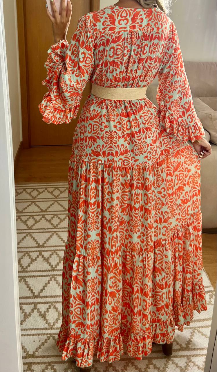 Floral Silk Dress - Bohèmea Butik