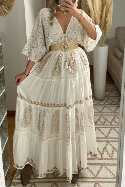 Boho Kimono Bloom Maxi - Bohèmea Butik