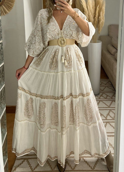 Boho Kimono Bloom Maxi - Bohèmea Butik