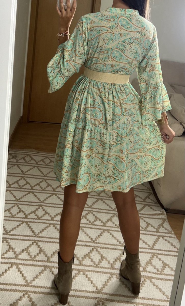 Boho Silk Mini Dress - Bohèmea Butik