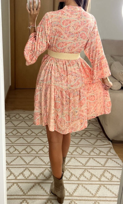 Boho Silk Mini Dress - Bohèmea Butik