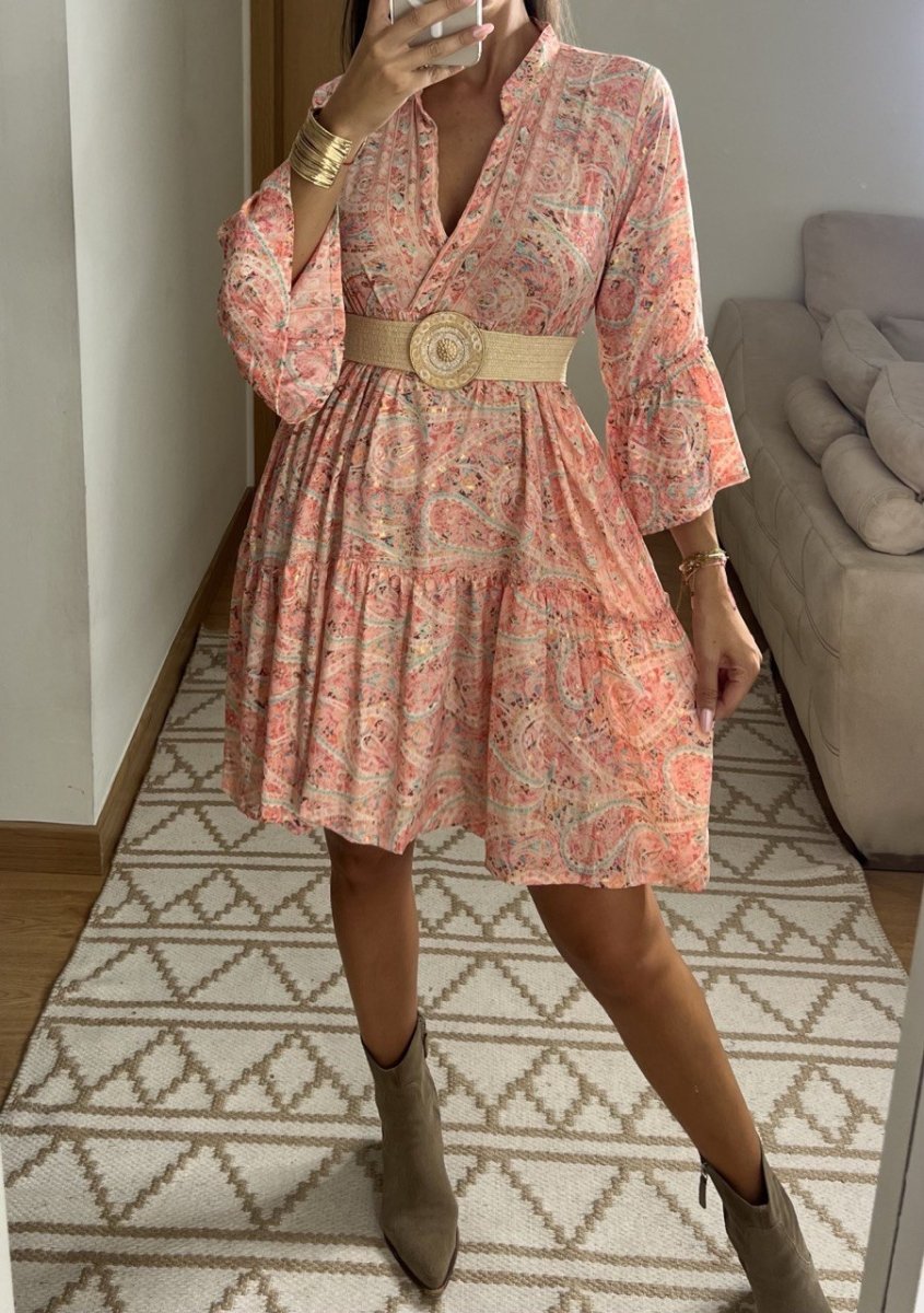 Boho Silk Mini Dress - Bohèmea Butik