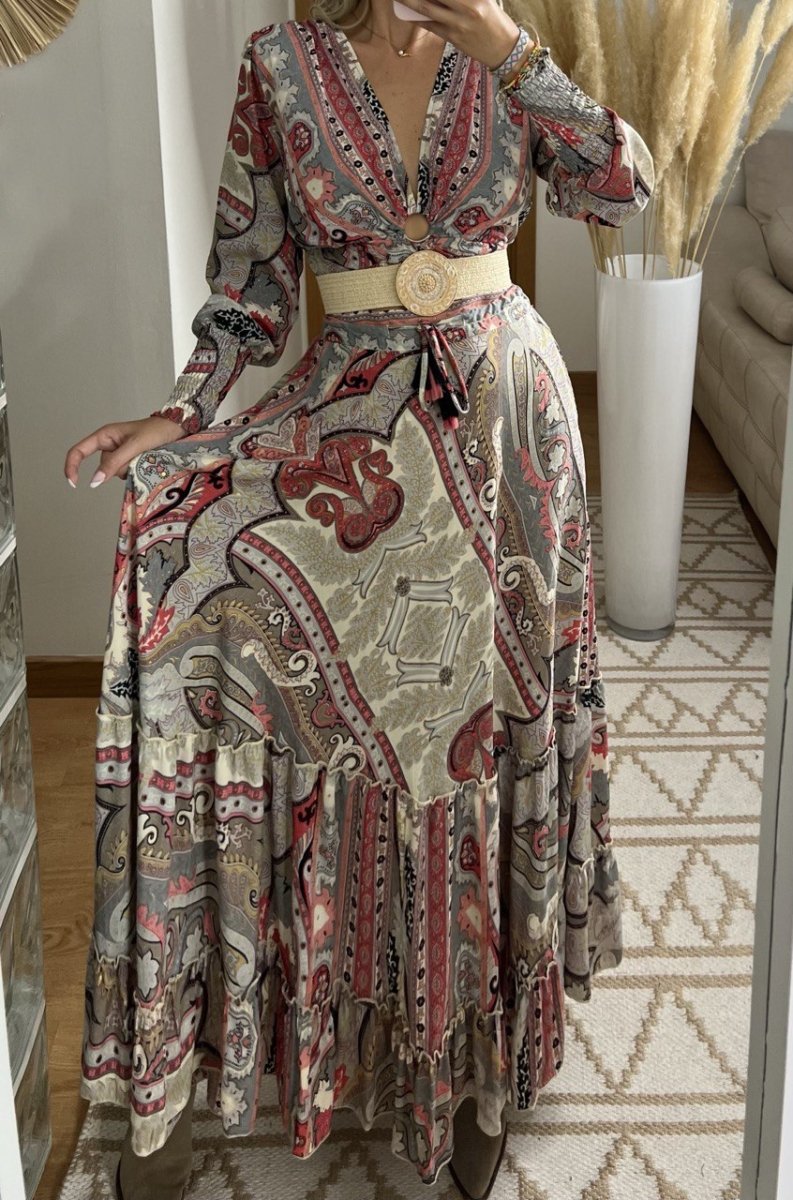 Boho Luxe Silk Set – Top & Maxi Skirt - Bohèmea Butik