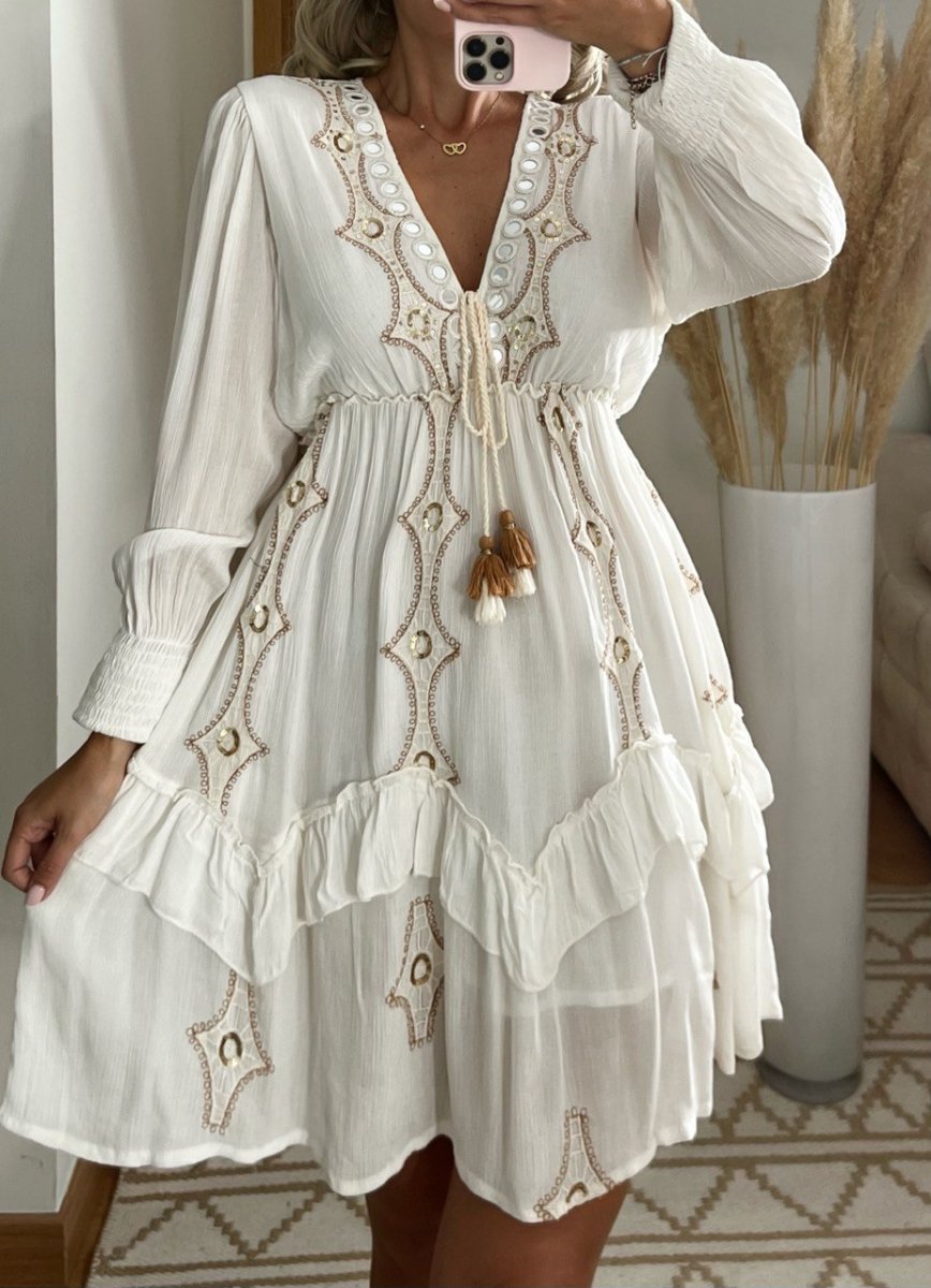Desert Mini boho Dress - Bohèmea Butik