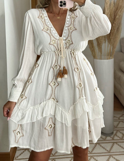 Desert Mini boho Dress - Bohèmea Butik
