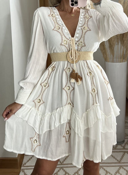 Desert Mini boho Dress - Bohèmea Butik