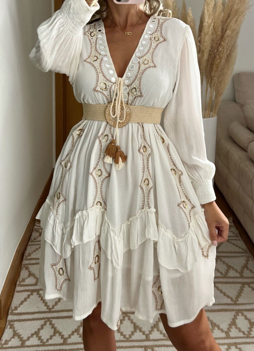 Desert Mini boho Dress - Bohèmea Butik