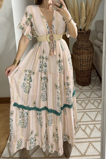 Hand - Embroidered Bohemian Dress - Bohèmea Butik