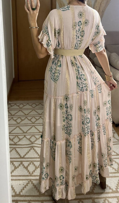 Hand - Embroidered Bohemian Dress - Bohèmea Butik
