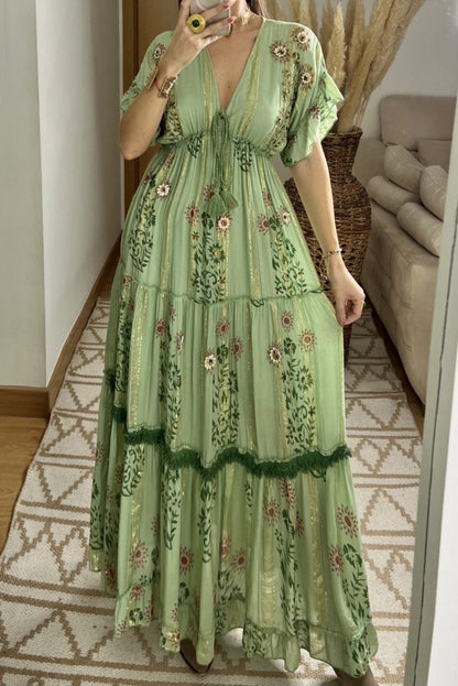 Hand - Embroidered Bohemian Dress - Bohèmea Butik