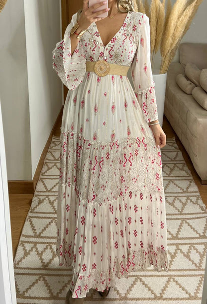 Floral Haven Boho dress - Bohèmea Butik