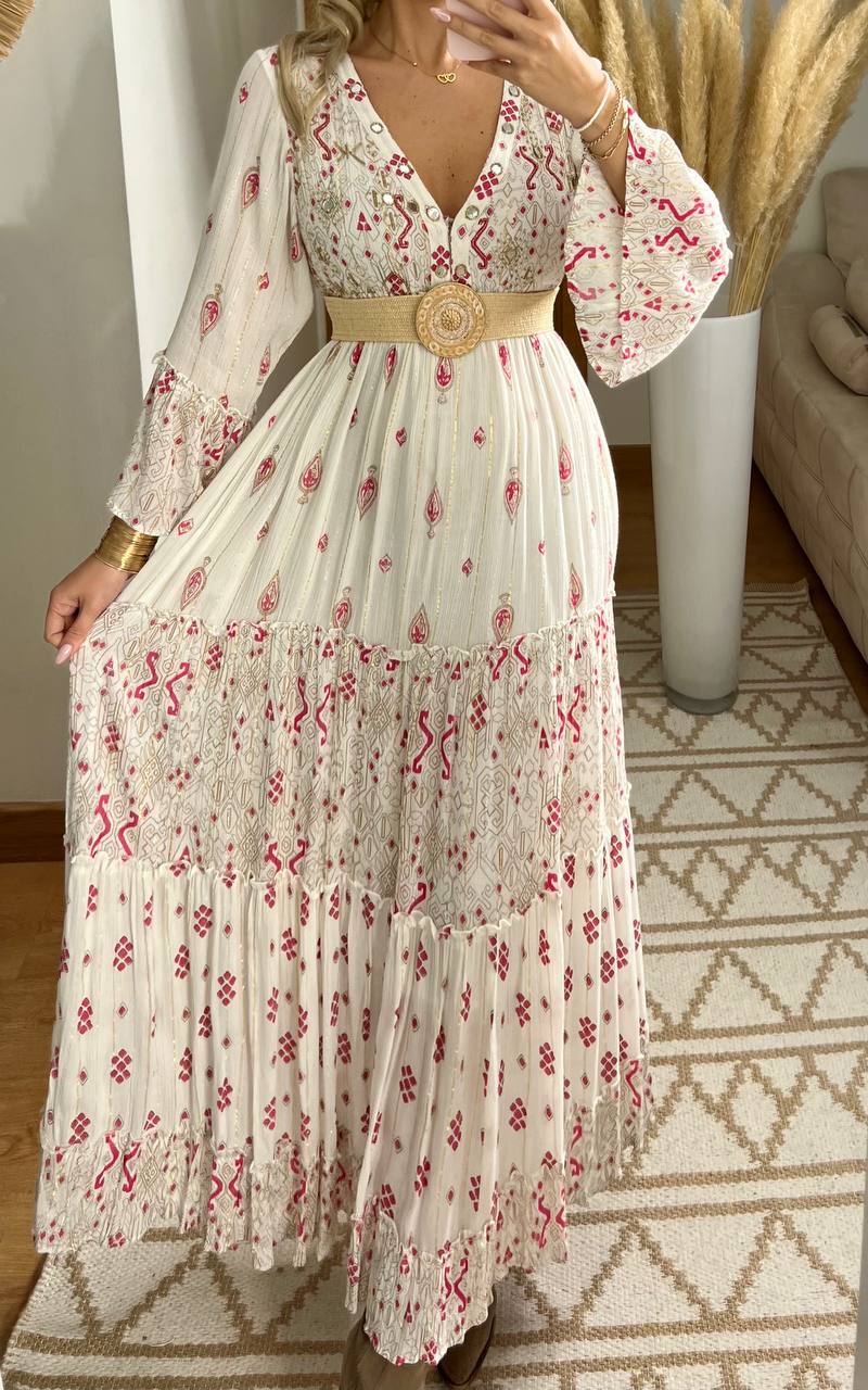 Floral Haven Boho dress - Bohèmea Butik