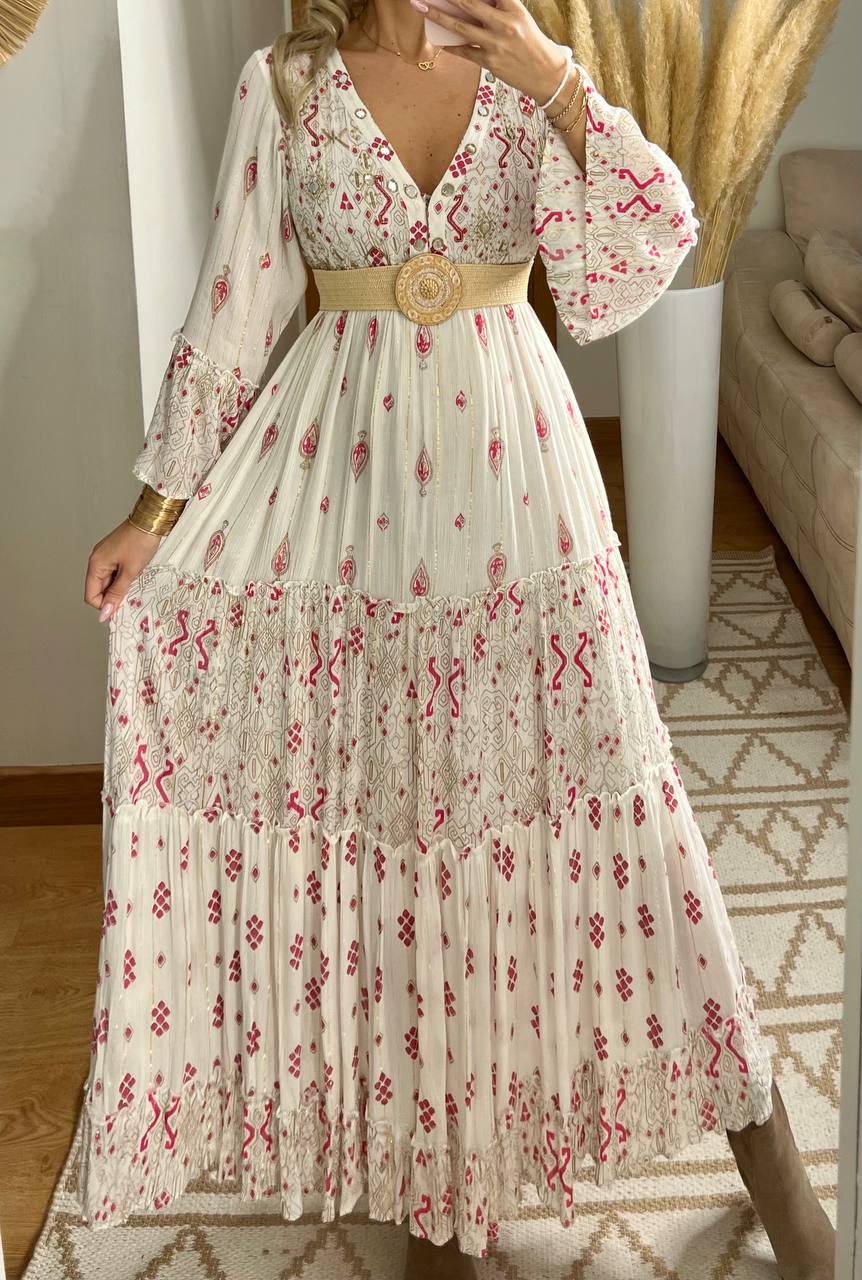 Floral Haven Boho dress - Bohèmea Butik
