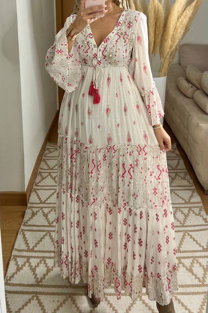 Floral Haven Boho dress - Bohèmea Butik