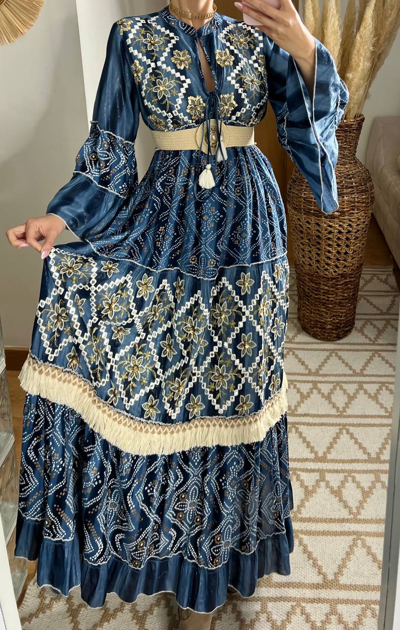 Aura Boho Chic Maxi Dress - Bohèmea Butik