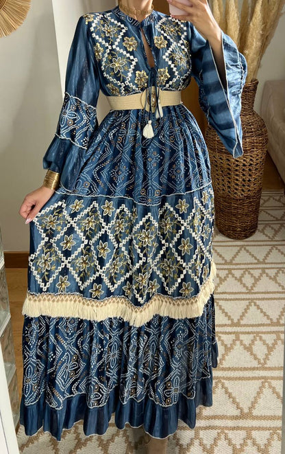 Aura Boho Chic Maxi Dress - Bohèmea Butik