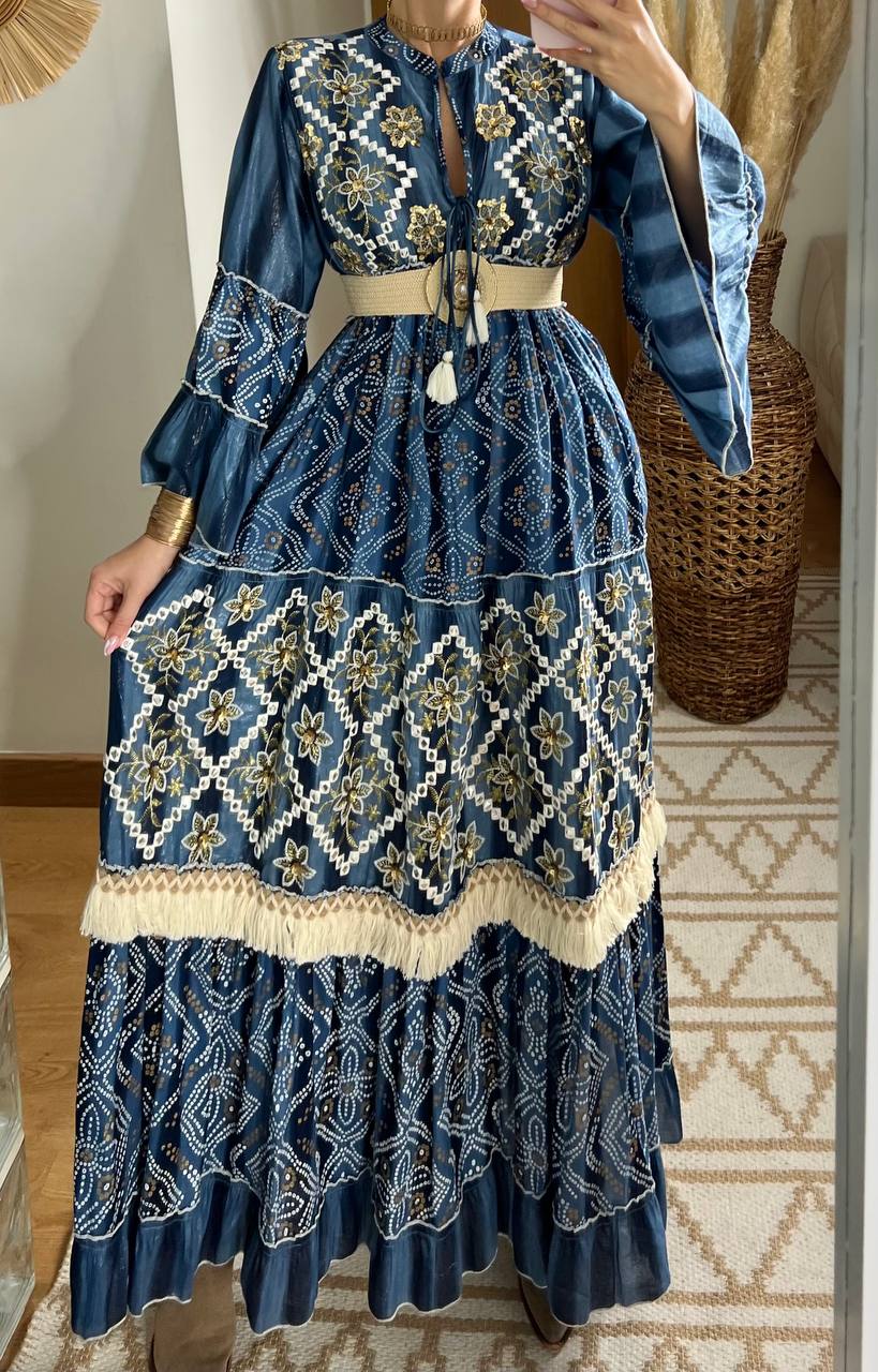 Aura Boho Chic Maxi Dress - Bohèmea Butik
