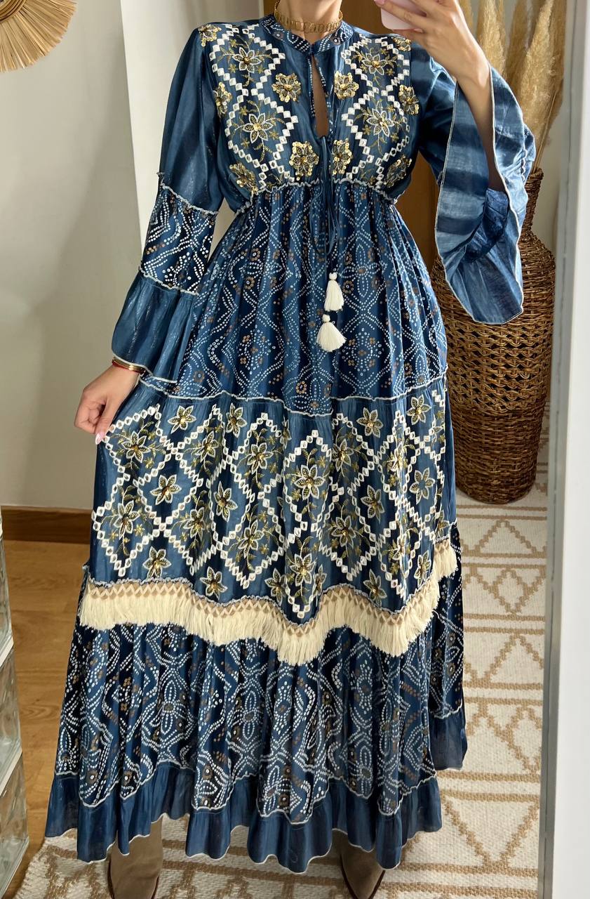 Aura Boho Chic Maxi Dress - Bohèmea Butik