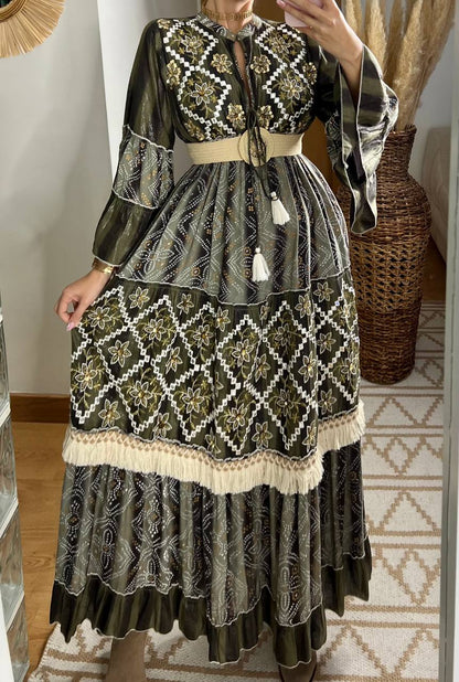 Aura Boho Chic Maxi Dress - Bohèmea Butik