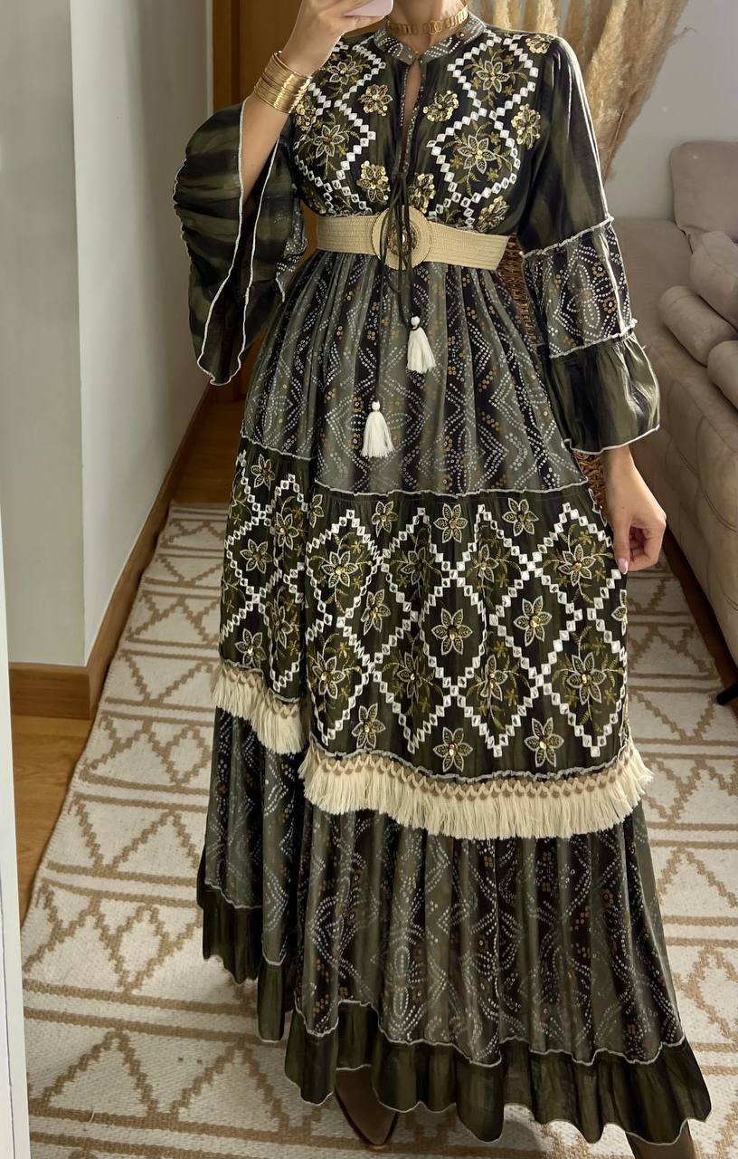 Aura Boho Chic Maxi Dress - Bohèmea Butik