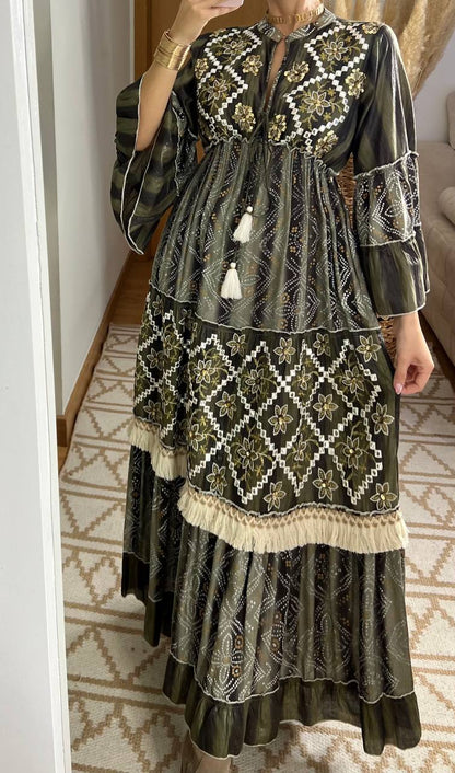 Aura Boho Chic Maxi Dress - Bohèmea Butik