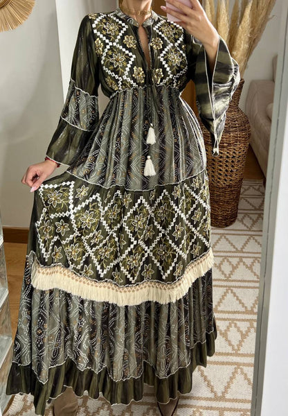 Aura Boho Chic Maxi Dress - Bohèmea Butik