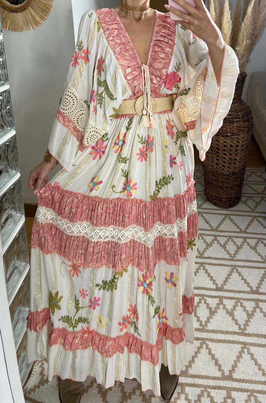 Boho Chic Maxi Dress – Romantic & Elegant - Bohèmea Butik
