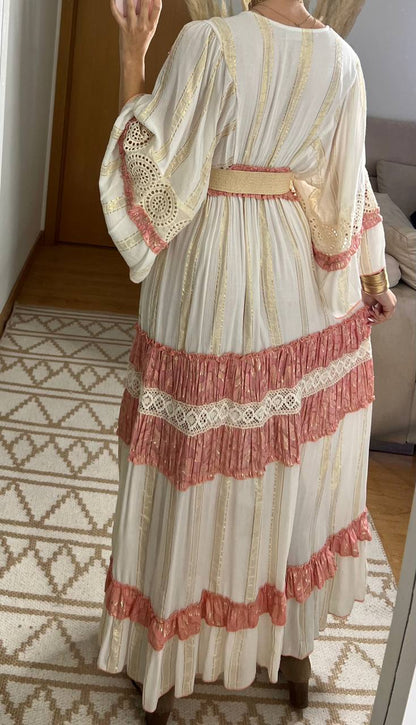 Boho Chic Maxi Dress – Romantic & Elegant - Bohèmea Butik