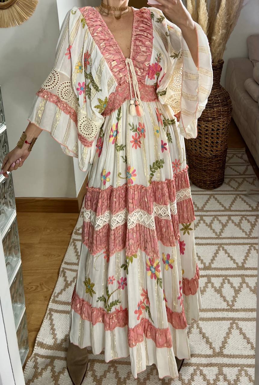 Boho Chic Maxi Dress – Romantic & Elegant - Bohèmea Butik