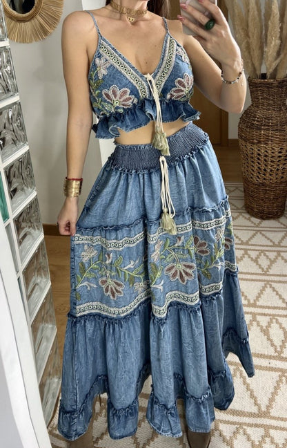 Denim Boho Set - Bohèmea Butik
