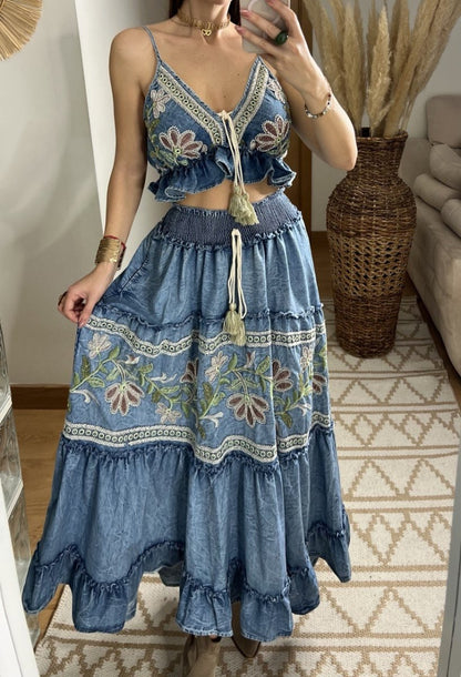 Denim Boho Set - Bohèmea Butik