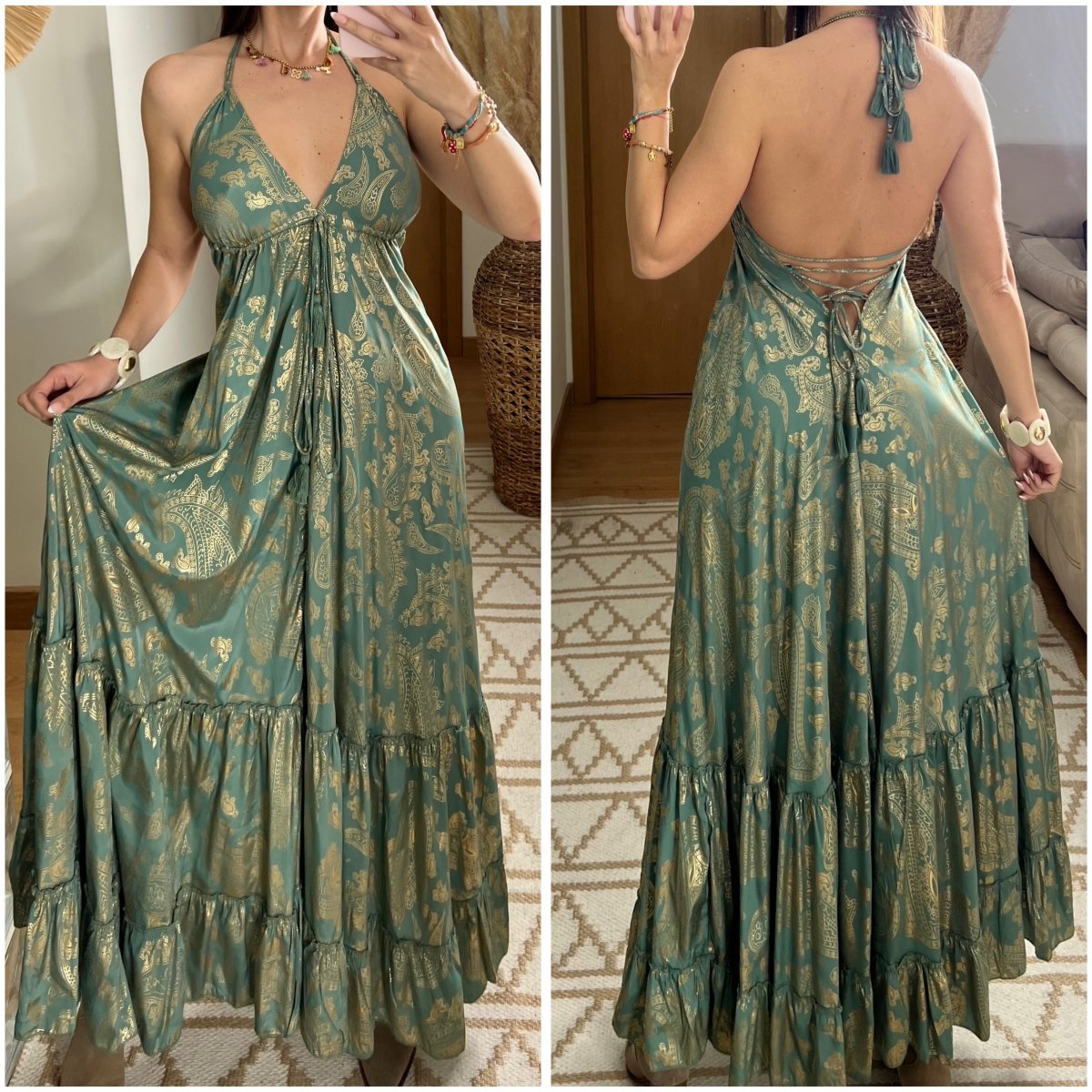 Oasis Silk Dress - Bohèmea Butik
