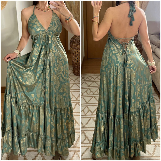 Oasis Silk Dress - Bohèmea Butik