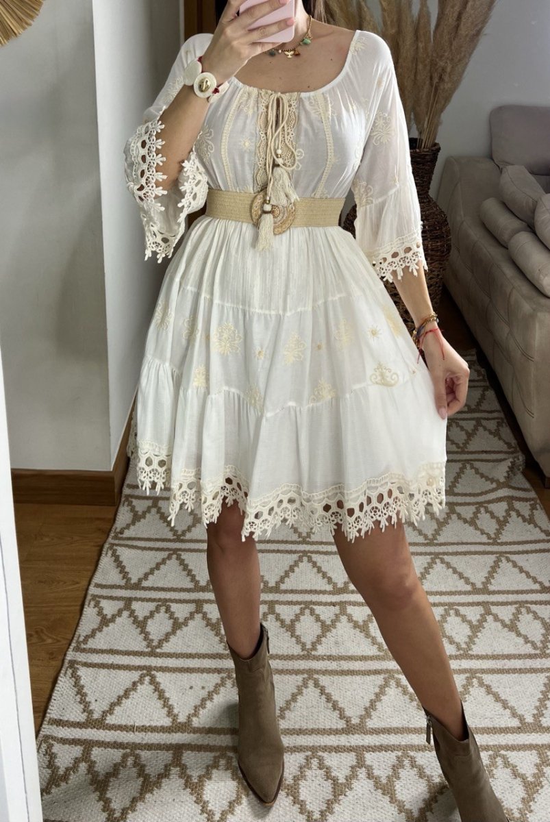 Chic Mini Boho Dress - Bohèmea Butik
