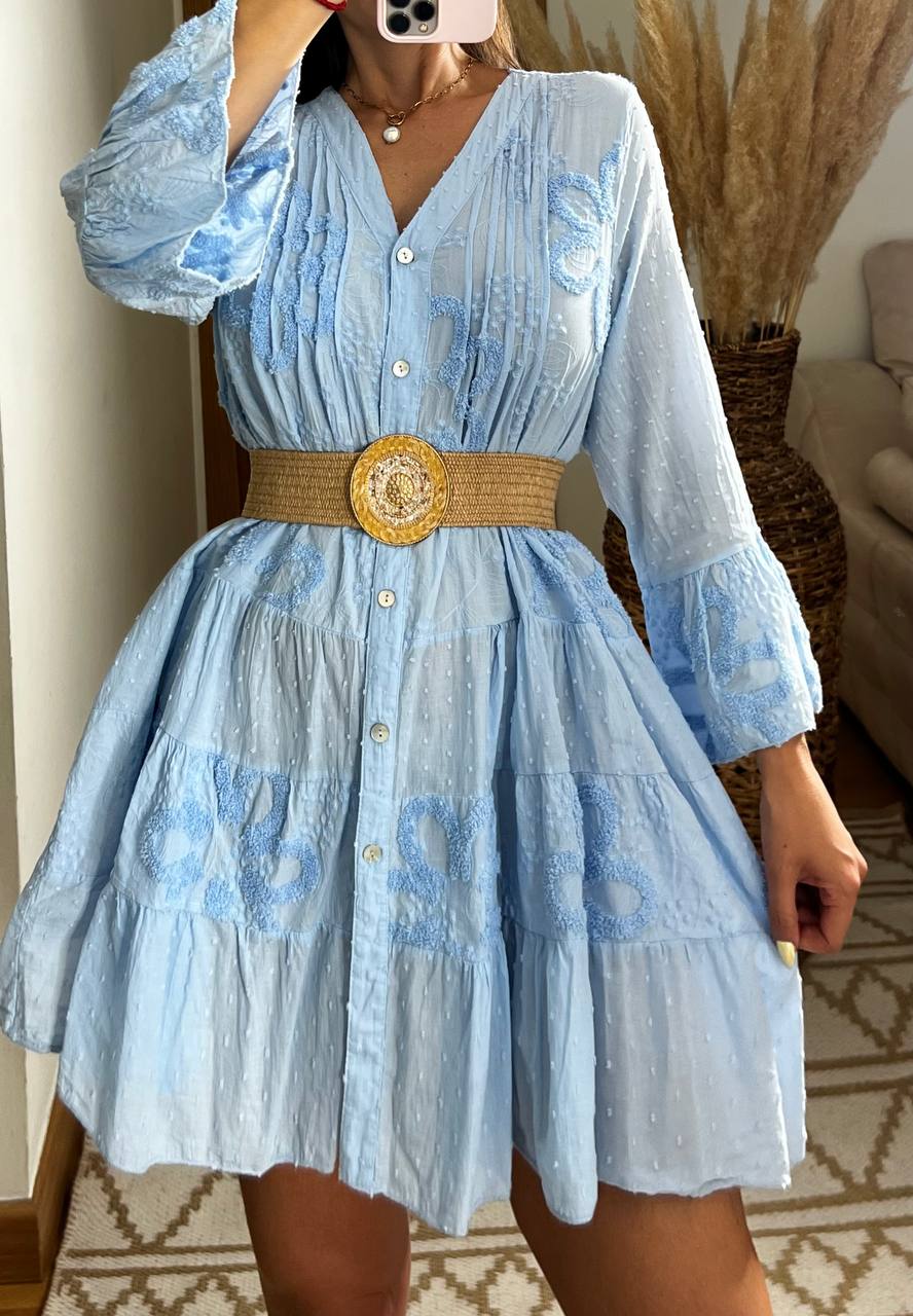 Plumeti Midi Dress - Bohèmea Butik